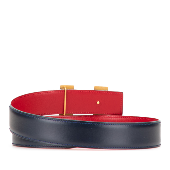 Pre-Loved Hermes Leather Constance H Reversible Belt - Picture 3 of 8